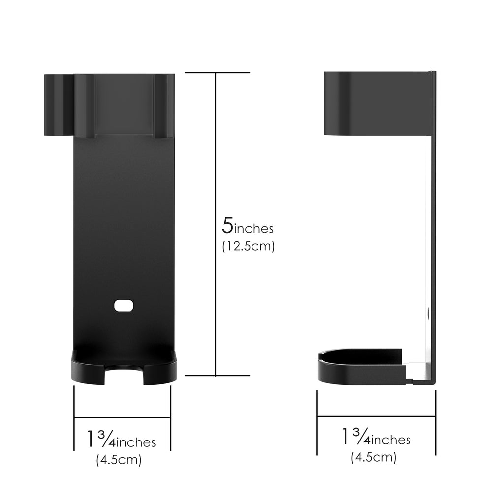 Linkidea 2 Pack Curling Iron Holder Wall Mount for Devices Diameter Under 1.38" (3.5CM), Hair Styling Tool Storage Organizer, Hairdressing Hanging Rack Stand for Flat Irons, Straightener