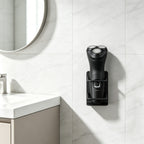 Linkidea 2 Pack Electric Shaver Holders for Shower, Stainless Steel Wall Mount Razor Hanger with Drainage, Fits Shaving Handles up to 1.8", Compatible with Philips Shaver 2400 (Black)
