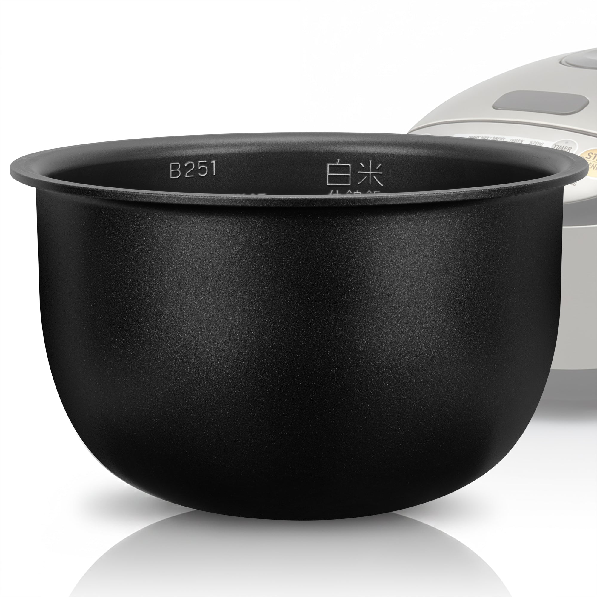 Linkidea Rice Cooker Aluminum Alloy Inner Pot Compatible with Zojirushi NS-LGC05XB, NS-LAC05, Nonstick Replacement Bowl