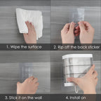 Linkidea Wall Mounted 3 Layers Soap Dish with 2 Hooks,180 Degree Rotating Soap Holder, Waterproof Dustproof Storage Organizer Rack for Bathroom Shower Room Kitchen (Clear)