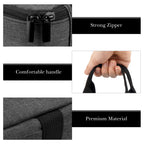 Linkidea Large Blender Storage Bag, Portable Carrying Bag with Hand Strap, Double Zipper Organizer Compatible with Ninja, Fits to Model QB3001SS (Grey)