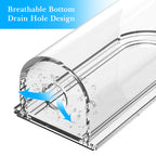 Linkidea Wall Mount Electric Toothbrush Holder, Acrylic Power Toothbrush Hanger, Self Adhesive Tooth Brush Organizer Compatible with Oral-B iO Series, Philip Sonicare ProtectiveClean (Clear)