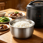 Linkidea 316 Stainless Steel Replacement Inner Pot Compatible with Tiger JBS-A055, JBS-A55U-KB, JNP-0550-LF, JNP-S55U-KY 3 Cup Rice Cooker, No Coating, Dishwasher Safe