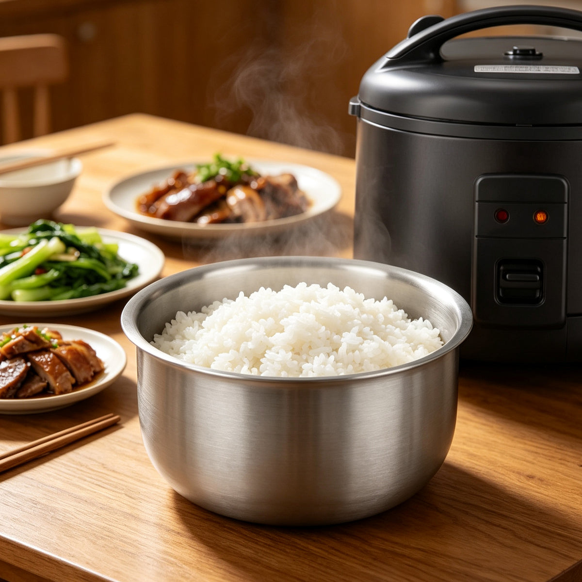 Linkidea 316 Stainless Steel Replacement Inner Pot Compatible with Tiger JBS-A055, JBS-A55U-KB, JNP-0550-LF, JNP-S55U-KY 3 Cup Rice Cooker, No Coating, Dishwasher Safe