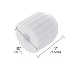 Linkidea 6 Pack Self Closing Toothpaste Caps for Kids Adult Bulk Pack, Wholesale Multi-Pack Silicone No Waste Toothpaste Saver Cap Dispensers (White)