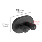 Linkidea 5 Pack Wall Mount Shower Razor Holder for Men, Self Adhesive Shaver Organizer for Bathroom, Compatible with Gillette Fusion 5, Dorco Pace 6 Pro (Black)