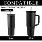 Linkidea 2 Pack Water Bottle Boot Compatible with Owala Travel Tumbler 24oz/40oz, Silicone Anti-Slip Waterbottle Bottom Sleeve Cover Protector (Clear White)
