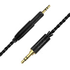 Linkidea 6N OCC Headphone Replacement Cable Compatible with ATH-R50X, ATH-M50x, ATH-M40x, ATH-M60x, ATH-M70x, 3.5mm Stereo Audio Cable for DAC, Amplifier, PC, Phone (4.9ft/1.5m, Black)