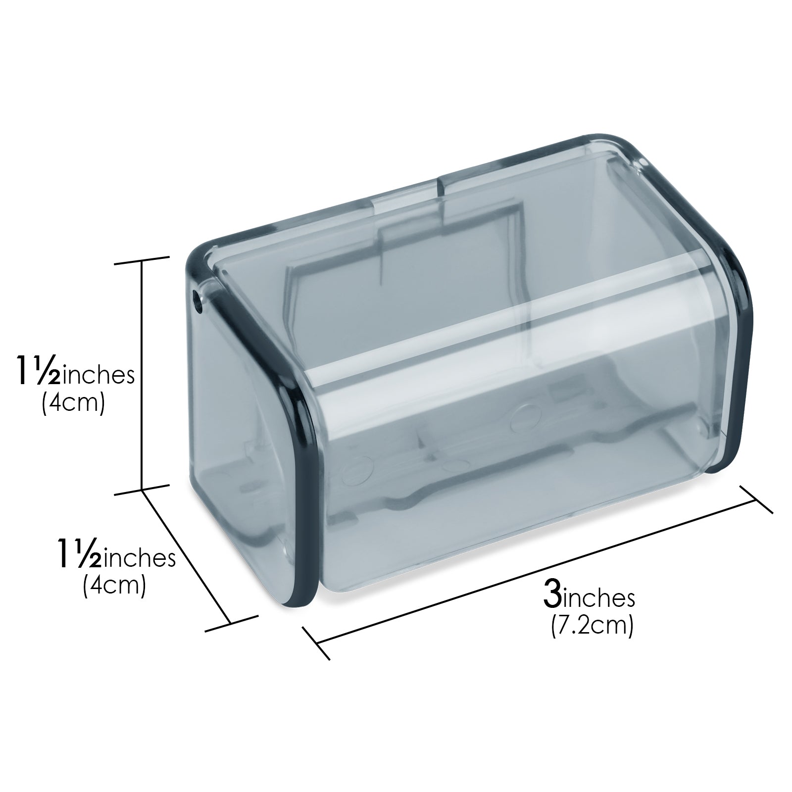 Linkidea Ventilation Wall Mounted Toothbrush Storage Organizer with Cover, 2 Slots Toothbrush Holder, Self Adhesive Wallmount Toothbrush Rack Hanger for Shower, RV, Camper, Bathroom