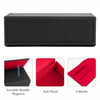 Extra Large Hard Shell Sunglasses Case, Vegan Leather Sun Glasses Storage Bag Pouch Organizer Compatible with Gucci GG0529S GG0941S Balenciaga BB0041S BB0229S (XL, Black)