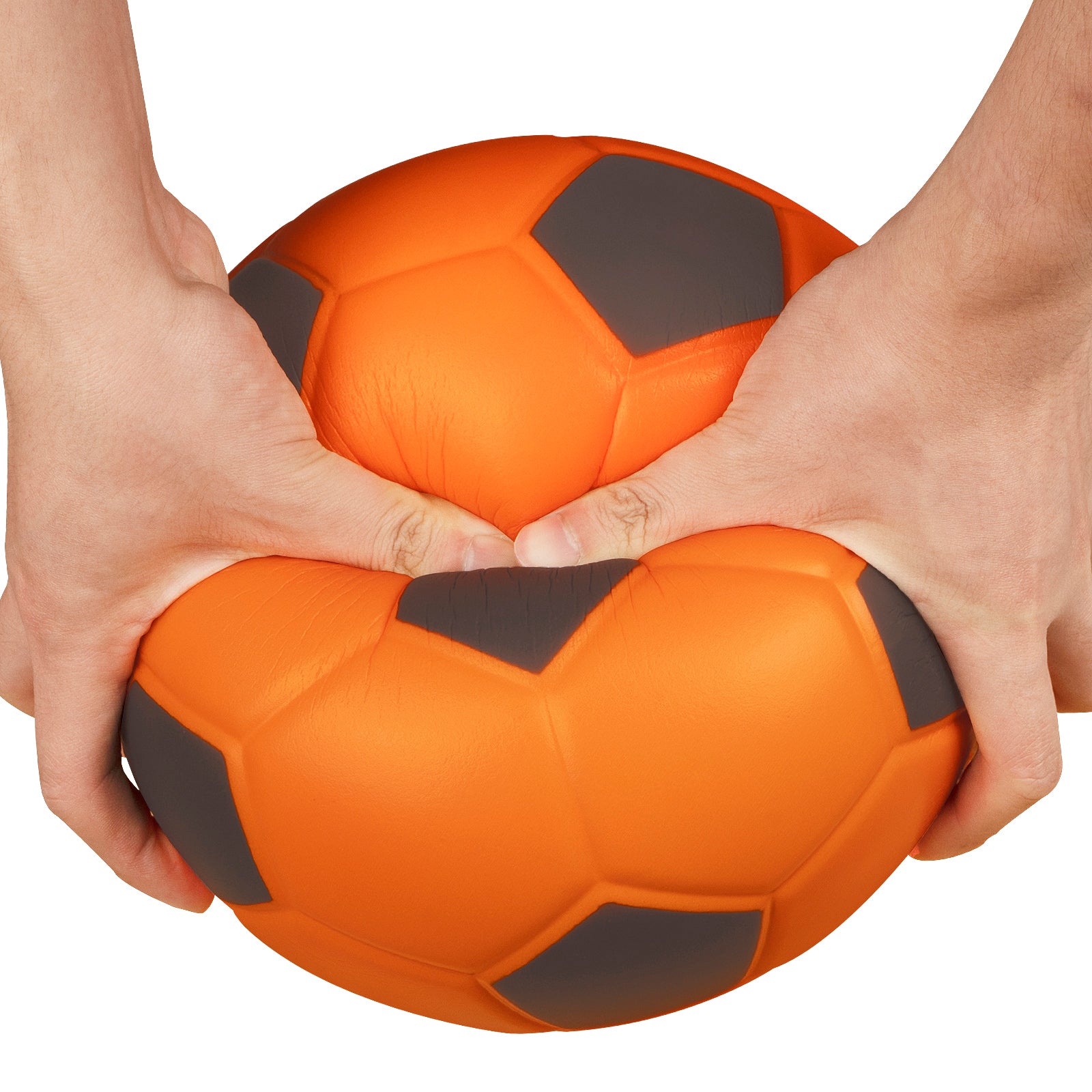 Size 4 Foam Soccer Ball, Super Soft Indoor Sponge Soccer Ball Perfect for Kids Home Soccer Practice or Beginner Play (Orange)