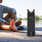 Linkidea 2 Pack Water Bottle Boot Compatible with Simple Modern Summit Collection 14oz/18oz/22oz, Silicone Waterbottles Bottom Bumper Protector (Black)