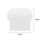 Linkidea 3 Pcs Toilet Cover Lifter, Simple Plain Toilet Seat Lifter with Adhesive, Reusable Toilet Seat Handle To Lift, Bathroom Accessories Fits Hotel, Office, Home Use (White)