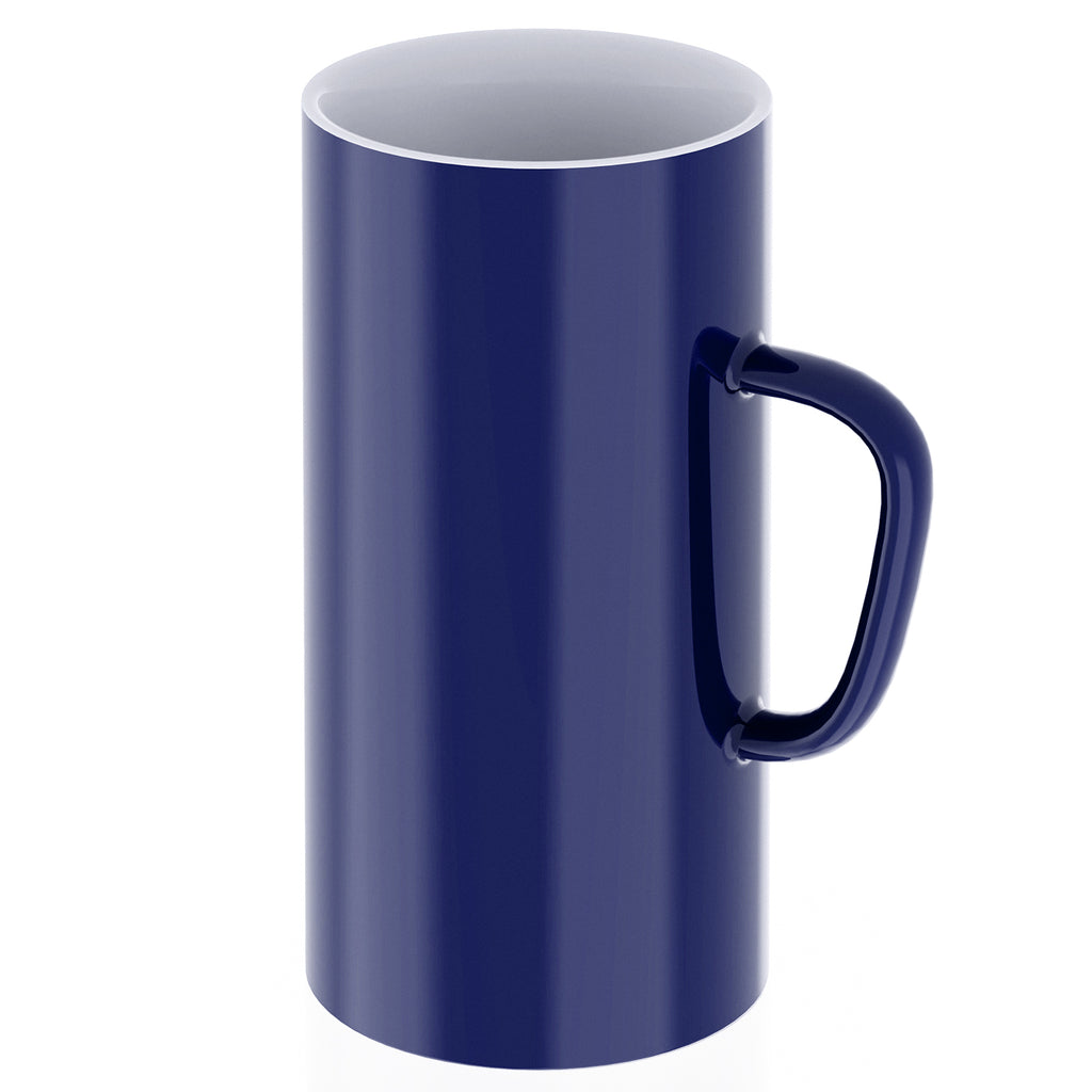 Linkidea 40oz Oversized Coffee Mugs for Office and Home, Extra Large Ceramic Cup with Handle, Heavy Tea Cup Large Capacity Drinking Teacups Gift for Friends, Navy Blue