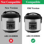 Linkidea Rice Cooker Stainless Steel Inner Pot Compatible with Aroma ARC-954SBD, ARC-914SBDS, Dishwasher Safe, No Coating Replacement Bowl (Old Version)