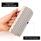 Linkidea 4 Pack Barber Cleaning Sponge, Salon Sink Cleaner & Countertop Hair Remover, Barbershop Station Cleaning Tool for Beard Trimmings Cleanup (Pink)