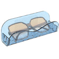 Extra Large Sunglasses Organizer Storage Wall Mount, Acrylic Glasses Eyewear Display Holder Compatible with Gucci GG0876S GG0875S Balenciaga BB0201S BB0166S (Clear Blue)