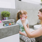 Linkidea Kids Electric Toothbrush Travel Case with Waterproof Lining, Portable Hard Shell Carrying Bag, Protective Storage Box Compatible with Philips Sonicare HX3601, Oral-B Battery (Blue)