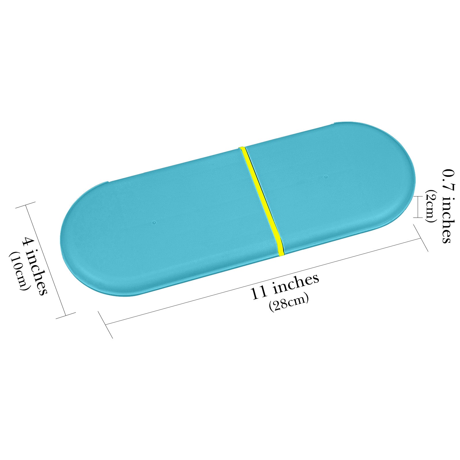 Linkidea Battery Storage Case with Tester, Portable Battery Organizer for 12 AA, 12 AAA, Flat Battery, Single Layer Battery Storage Box (Blue)