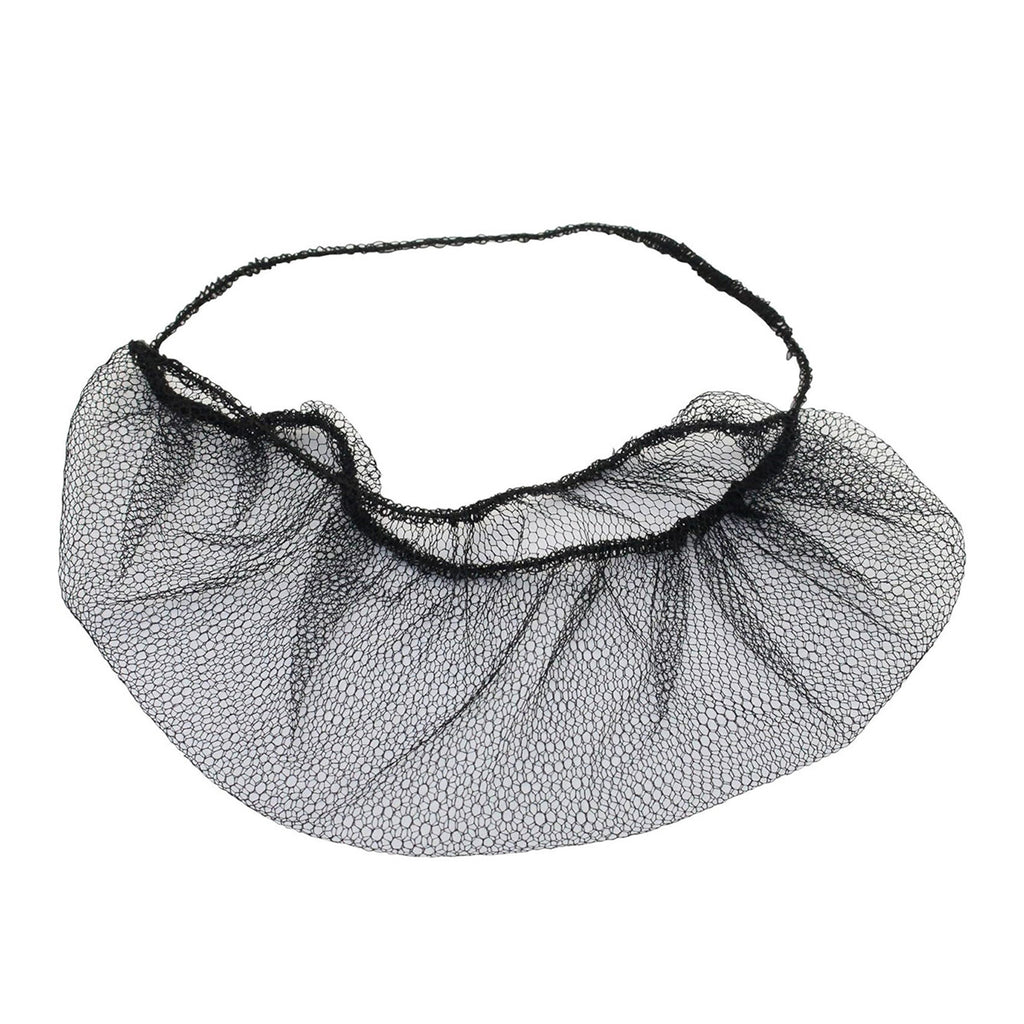Linkidea 100 Pcs 15.7" Beard Net, Disposable Beard Covers with Elastic Bands, Comfortable Protective Beard Mask for Cooking (Black)