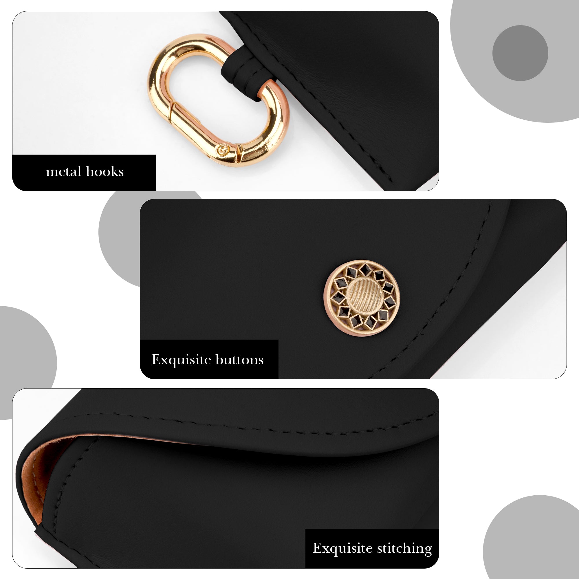 Linkidea Oversized Sunglasses Pouch, Large Frame Glasses Pouch for Sunglasses, Eyeglasses Travel Bag Compatible with Rayban Aviator Titanium/Reverse Warby Parker Johanna/Bridie