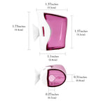 Linkidea Travel Toothbrush Head Covers with Suction Cup Portable Wall Mount Toothbrush Holder, Toothbrush Cap Case Box Convenient for Travel, Outdoor (3PCS)