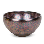 Linkidea Ceramic Shaving Bowl for Men, Jian Zhan Glaze Wet Shave Mug, Traditional Shaving Soap Lather Bowl (Purple)