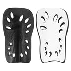 Linkidea Kids Soccer Socks with Shin Guards, 2 Pairs Breathable Knee High Socks with Lightweight Shin Pads, Long Sleeve Cushion Socks for Child 7-9 Years Over Calf Soccer Socks (Black&White, M)