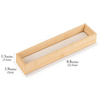 Linkidea Wooden Toothbrush Holder with Drainage Hole, Bathroom Drawer Organizer with Drying Diatomite Stone, Compatible with Extra Clean, Oral-B CrossAction Toothbrush