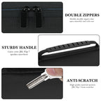 Linkidea Hard Shell Carrying Case Compatible with JBL Grip, Flip 7 / Flip 6 / Flip 5 / Flip 4 / Flip 3 Bluetooth Speaker, Protective Travel Case with Handle, EVA Storage Bag, Black