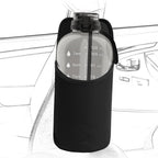 Linkidea Extra Large Car Seat Side Water Bottle Holder Compatible with EYQ 128oz, Hydracy Sport Bottle 78oz, Auto Seat Large Cup Hanging Bag with Mesh Pocket, Black