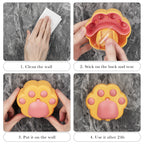 Linkidea 2 Pack Wall Mount Toothbrush Holder with Cover for Bathroom, Shower, Plastic Self Adhesive Wallmount Tooth Brush Hanger Compatible with Colgate, GUM, Brush Buddies Kids Toothbrush (Multi)