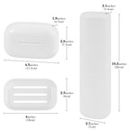 Linkidea Toothbrush and Toothpaste Travel Holder & Soap Case Set, Large Portable Gargle Container for Trips, Gym, Camping and School