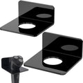Linkidea 2 Pack Wall Mount Electric Razor Holder, Compatible with Philips Norelco Series 9 / 7 / 5, Self-Adhesive Bathroom Organizer Shaving Stand (Black)