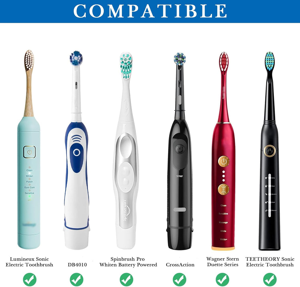Linkidea Large Electric Toothbrush and Toothpaste Travel Case, Hard Shell Dual Powered Brushes Bag with Toothpaste Storage, Compatible with Oral-B, Spinbrush Pro, Philips Sonicare
