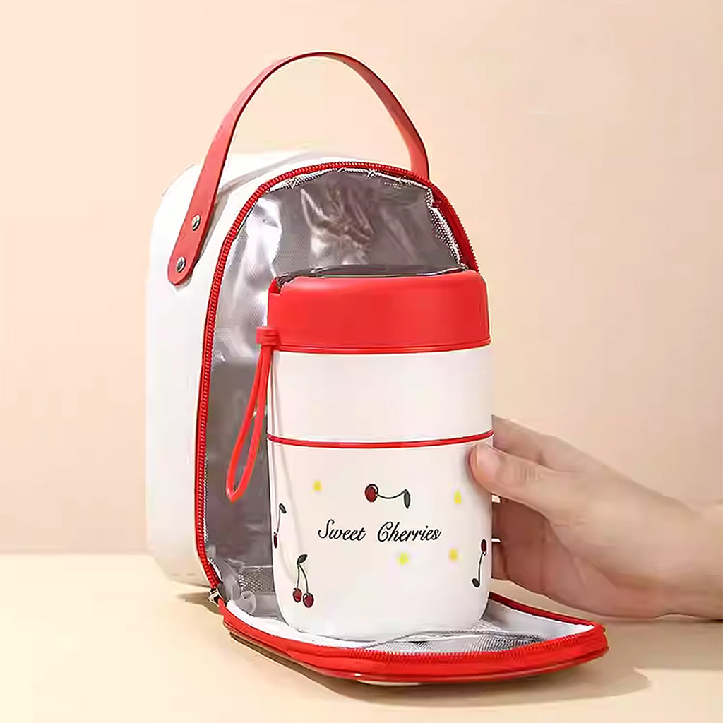 Linkidea Mini Thermal Bag, Lightweight Lunch Cooler Bag, Designed for Food Jar and Snack Organize, Compact Tote Fits Travel, Compatible with Thermal, Dacool 16 oz