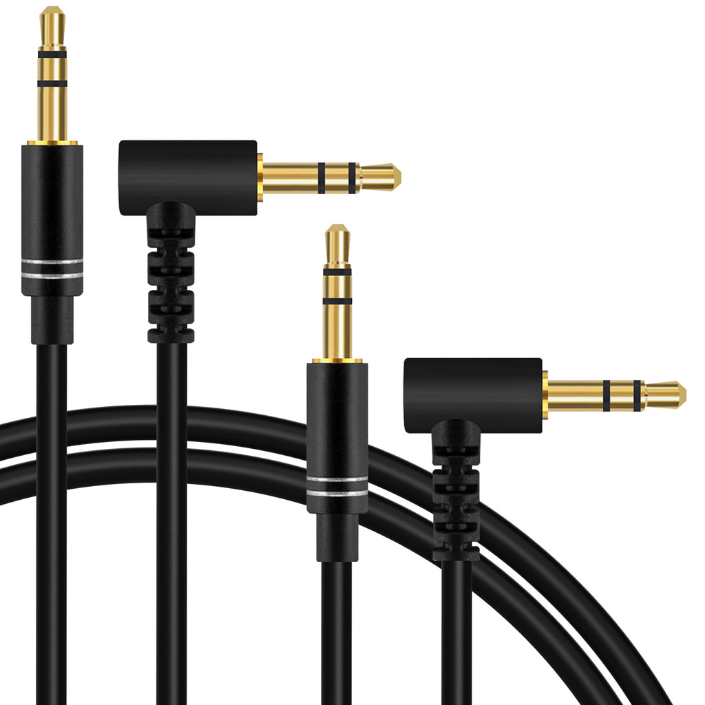 Linkidea Audio Cable 2 Pack Replacement Audio Cable for Skullcandy Hesh 3/2, Crusher Evo/ANC/ANC 2, Riff 2 Headphones, 3.5mm TRS Replacement Aux Cord (5 ft / 1.5 m)