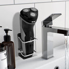 Linkidea 2 Pack Stainless Steel Electric Razor Holder for Shower, Shaver Organizer Compatible with Braun Series 5, Philips Series 2400, 5000x, 9000 (Silver)