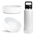 Linkidea Water Bottle Boot Compatible with YETI Rambler Bottle 36oz, Silicone Anti-Slip Waterbottle Bottom Sleeve Cover Protector, Bottle Bumper (Transparent / 2 Pack)