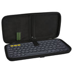 Linkidea Keyboard Hard Shell Travel Carrying Case, Compatible with Logitech K380, Logitech Pebble Keys 2 K380s