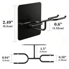 Linkidea Stainless Steel Razor Stand, DE Safety Razor Holder for Wall, Compatible with Gillette Fusion 5, Sensor 3, Labs Special NFL Series, Merkur 23C (Black)