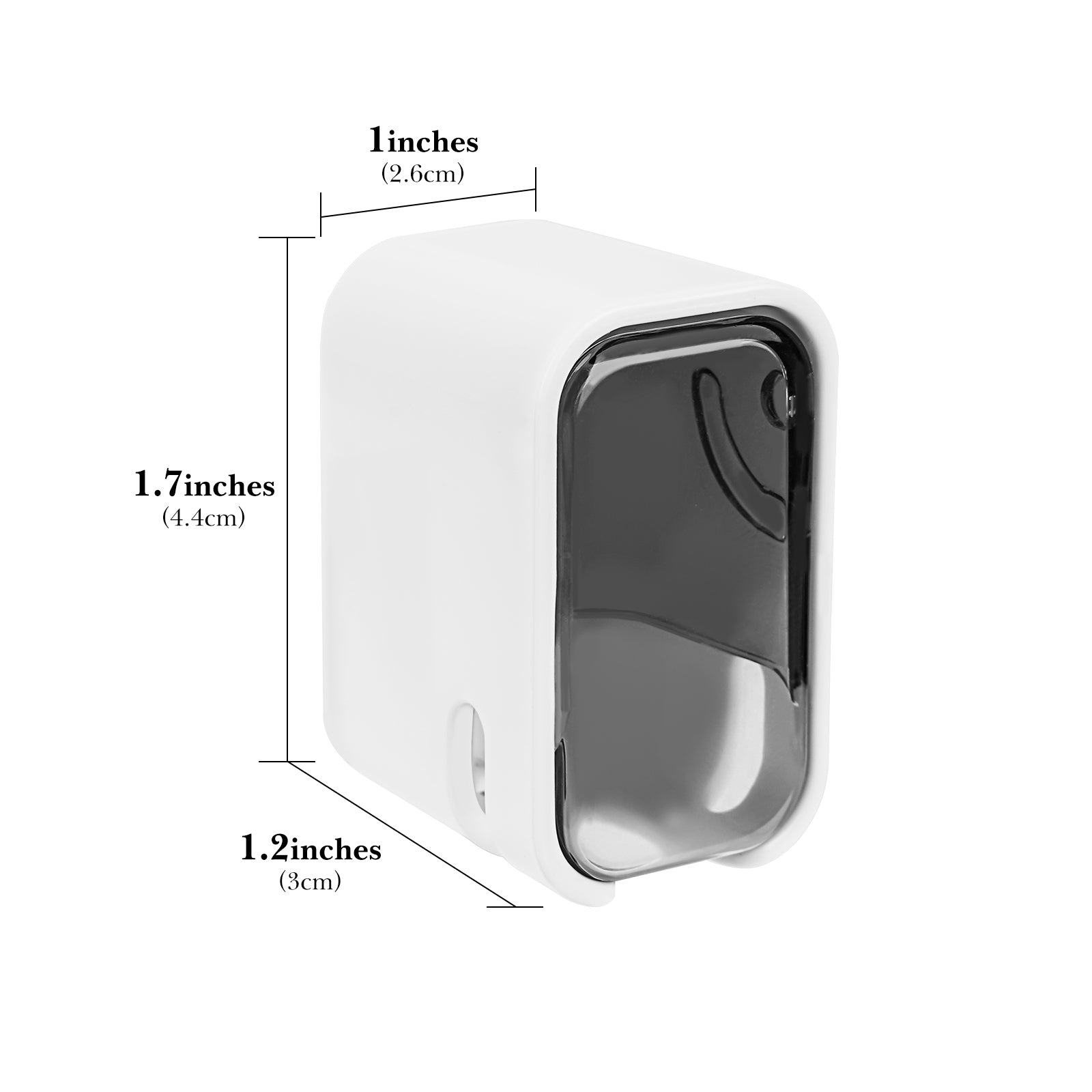 Linkidea 4 Pack Toothbrush Holder Wall Mounted with Cover, Hanging Toothbrush Organizer Compatible with Colgate Extra Clean, Oral-B CrossAction, Reach Essentials (Transparent Grey)
