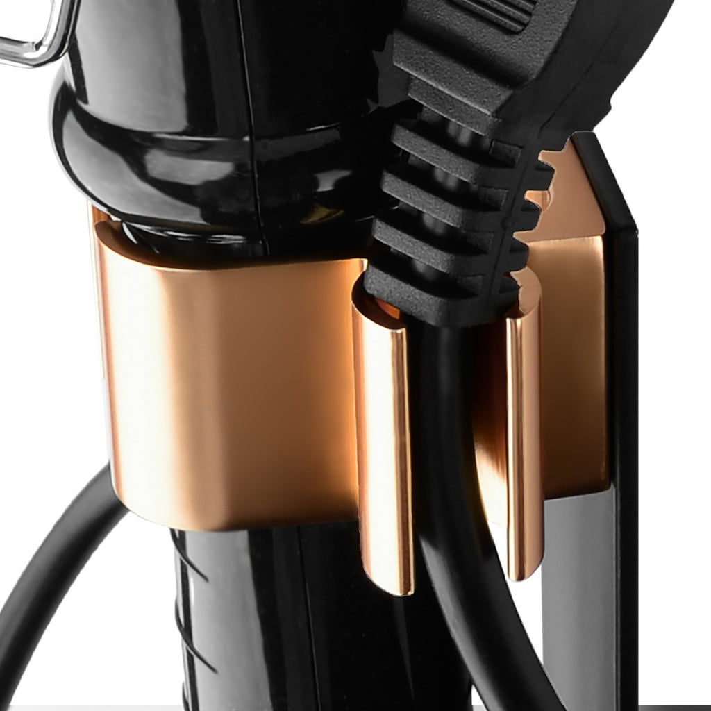 Linkidea 2 Pack Curling Iron Holder Wall Mount for Devices Diameter Under 1.38" (3.5CM), Hair Styling Tool Storage Organizer, Hair Dressing Rack Stand for Flat Irons, Straightener