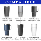 Linkidea Water Bottle Boot Compatible with YETI Rambler Travel Mug 20oz/30oz, Tumbler 20oz/30oz, Silicone Anti-Slip Water Bottle Bottom Sleeve Cover Protector (Navy Blue / 2 Pack)