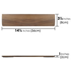 Linkidea Solid Wood Tenkeyless Keyboard Wrist Rest, 80% Keyboard Rest Pad for Office, Computer, Laptop, Mac, Comfortable, Lightweight for Easy Typing (Brown Walnut)