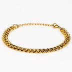 Men's Stainless Steel Chain Bracelet, Adjustable 7-9 Inches Link Bracelet for Men, Durable Polished Wrist Jewelry for Everyday Wear