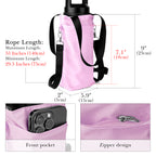 Linkidea Water Bottle Carrier with Strap Compatible with YETI Rambler Bottle 18oz, Owala FreeSip 24oz, Lightweight Waterbottle Sling Bag Holder with Shoulder Strap for Travel, Pink