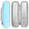 Linkidea Kids Electric Toothbrush Travel Case with Waterproof Lining, Portable Hard Shell Carrying Bag, Protective Storage Box Compatible with Philips Sonicare HX3601, Oral-B Battery (Blue)