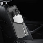 Linkidea Car Seat Side Large Water Bottle Holder Compatible with Owala FreeSip 24oz/32oz, Yeti Rambler 26oz/36oz, Auto Seat Large Car Bottle Hanging Storage Organizer with Mesh Pocket, Grey