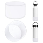 Linkidea 2 Pack Water Bottle Boot Compatible with Hydro Flask Wide Mouth 12oz/14oz/16oz/18oz/20oz, Silicone Bottle Bottom Sleeve Bumper Protector (Clear)
